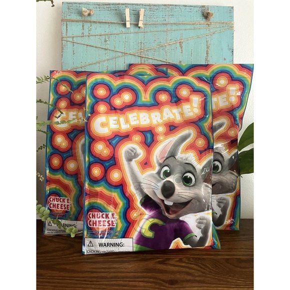 Chuck E Cheese Goody Bag 2024 Toys | Chuck E Cheese Toy Prize Goody Bag Celebrate Set Of 3 | Poshmark